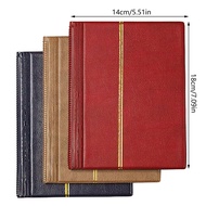 Postal Stamp Collection Album Book 10 Pages 20 Sheets Double Sided Stamp Collecting Storage Bag Empt