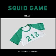 พร้อมส่งเสื้อยืด Squid Game เสื้อยืดผู้เล่นหมายเลข 456 เสื้อยืด001 เสื้อยืด 067 ผ้า TC อย่างดี Squid