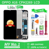 Original LCD with Frame For OPPO A16 / A16S LCD Screen+Touch Display Digitizer Replacement Parts
