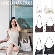 SAMO ONDOH trio belt mug bag M/L goat chocolate / Shoulder Bag