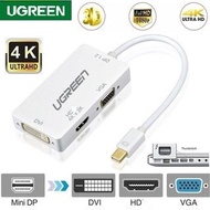 UGREEN Mini Display Port to HDTV (4K2K) +DVI+VGA Adapter 3IN1