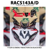 Rapido Body Cover Set Yamaha Y15ZR V1 V2 Energy Induction Black Red  Accessories Motor Y15 Ysuku MxKing