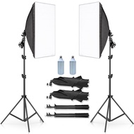 Photo Studio Continuous Light 50x70 Softbox LED Lighting Kits for Photography Lighting Studio Softbo