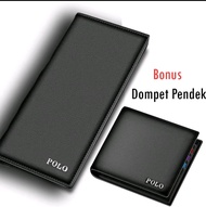 kalera olshop domba kulit dompet cowok kartu kredit atm KTP nama case koin credit card slim tipis p