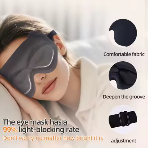 1/2/5Pcs Sleeping Mask Eyepatch Blindfold Light Travel Eye Mask for 3D Sleeping Mask Slaapmasker Nig