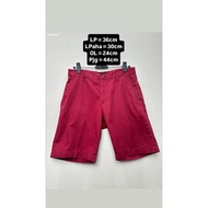 KATUN H&M Men's Preloved Shorts - Chinos Cotton Maroon Like New [B370-00]
