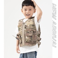Children Camouflage Multifunctional Outdoor Tactical Special Forces Vest Real Equipment Vest Three-L