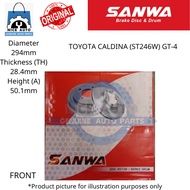 TOYOTA CALDINA (ST246W) GT-4 (FRONT) BRAKE DISC ROTOR -BRAND SANWA