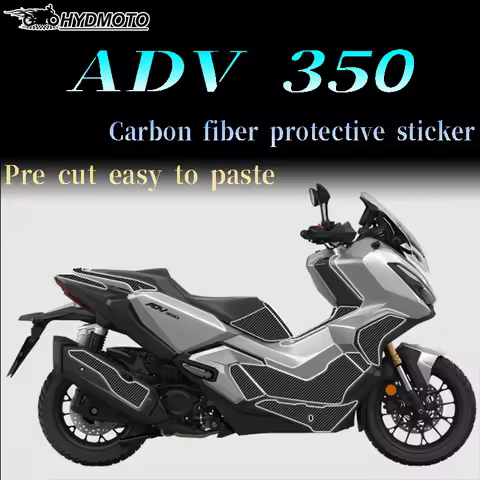 For HONDA ADV 350 ADV350 2022 2023 Motorcycle 3D/6D Footrest Pad Windshield Decal Carbon fiber stick