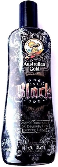 Lot of 2 Sinfully Black 15x Bronzer By Australian Gold 8.5 Oz Tanning Lotion