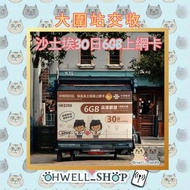 聯通 沙特阿拉伯/埃及/土耳其 30日6GB上網卡