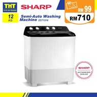 Sharp 12KG Semi-Auto Washing Machine EST1216