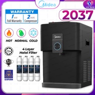 MIDEA Mild Alkaline Hot & Warm & Cold Tabletop Water Dispenser 2037 - Compressor Cooling -4 Antibact