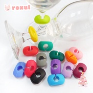 ROXUL Silicone Cup Labels Signs Drinking Glass Identification For Party Creative