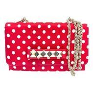 紅色 帆布 VaVaVoom Pop Pois 肩背包 【Valentino 范倫鐵諾】