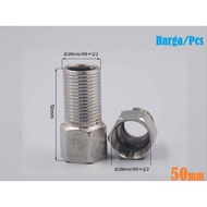 1/ 2 inch connection socket stainless steel connection nipple/ stainless steel long faucet connectio