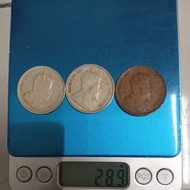 50 cent with 1cent 1907/1908  3pcs 1set coin condition (F)no cod