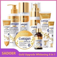 SADOER 8-in-1 Collagen Care Set Body Whitening Lotion Cream Anti-Aging Moisturizing Whitening Skin C