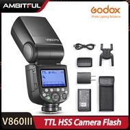 Godox V860III V860III-C V860III-N V860III-S กล้อง Speedlite แฟลช TTL HSS Flash สำหรับ Canon Sony Nik