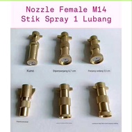 Nozzle M14 Nozzle Electric Sprayer Female Stick Brass 1 Hole