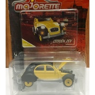 Majorette Citroen 2CV-Yellow/Black Color /Wheels VINYD /scale 1/64 (3 inches) Package with Card