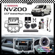 Nissan NV200 12.3" BBA Casing Android Installation Dash Kit Player With Socket Accessories