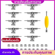 10 Pcs 29mm Fingerboard Trucks Finger Skateboard Deck with Nuts with Spanner Screwdriver for Finger 