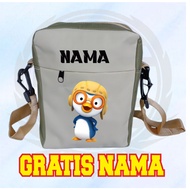 Children's sling bag pororo sling bag Eid children's bag free name