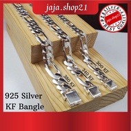 READY STOCK | Original 925 Silver KF Bangle For Men (300/340/380 KF) | Gelang Tangan Lelaki KF Bangle Perak 925