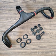 XXX FULL CARBON DROPBAR ROADBIKE INTEGRATED STEM INCLUDE SPACER BARFLY - DIRTHE SHOP