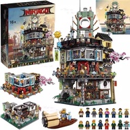 Compatible Phantom Ninja Headquarters Ninja City 70620 City Building Boys Assembled Building Blocks 