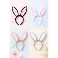 Bunny Headband Black Pink Easter Rabbit Headband Halloween Headband Rabbit Costume Halloween Costume