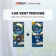 Glade Car Vent Perfume Air Freshener Starter Kit + Refill Essences Elite (2ml)