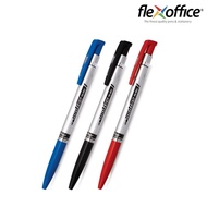 ปากกาลูกลื่นด้ามกด Flex Office รุ่น Matixs FO024   0.7มม.  (มีให้เลือก หมึก น้ำเงิน/แดง/ดำ) ( 1 ด้าม)