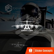 HERCULES A400 Airplane Sticker with rear window