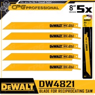 DEWALT ใบเลื่อย สำหรับ เลื่อยชัก (ตัดเหล็ก) ขนาด 8 นิ้ว รุ่น DW4821 [5 ใบ/แพ็ค]