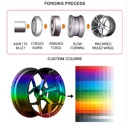 Roda Tempa Cekung Tersuai 17 18 19 20 22 24 Inci Hab Roda 5x114.3 5x120 5x127 Rim Roda Kereta Aloi M