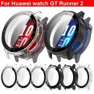 Tempered Glass Cover For Huawei watch GT Runner 2 Case Protective Huawei Runner 2 Case Glass Cover F