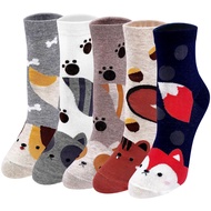 Artfasion Cute Animal Socks for Women Funny Dog Cat Socks Novelty Fun Crew Cotton Socks Size 6-9