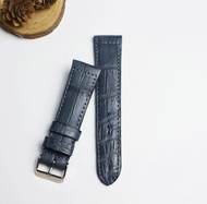 สายนาฬิกาหนังจระเข้แท้ Genuine leather crocodile งานไทย งานแฮดเมด ไซร์ 22 MM. รับประกันสินค้า ไม่แ