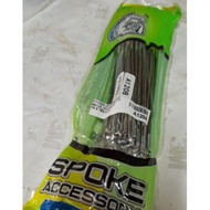 SC FRONT SPOKE LIDI CHROME (10 X 184) Wave 125 / Y125Z / Y110SS