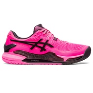 ASICS :  GEL-RESOLUTION 9 MEN CPS รองเท้า ผู้ชาย รองเท้าผ้าใบ รองเท้าเทนนิส ของแท้  HOT PINK/BLACK