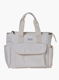 Babyshop Juniors Solid Diaper Bag with Double Handle and Zip Closure