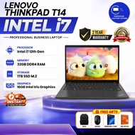 Lenovo New ThinkPad T14 Gen 3 Business Laptop i7 12th Gen 14” FHD 32GB DDR4 3200Mhz 1TB SSD 16GB GPU