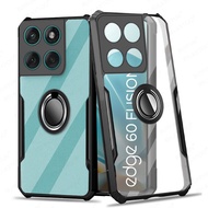 For Motorola Edge 60 Fusion 5G Casing Acrylic Ring Bracket Back Cover Edge60 Fusion Edge 60 60Fusion