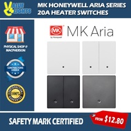 MK Honeywell Aria 4 Gang 2 Way / 20A Heater Switch 1 Way 2 Way Singapore Safety Mark Approved