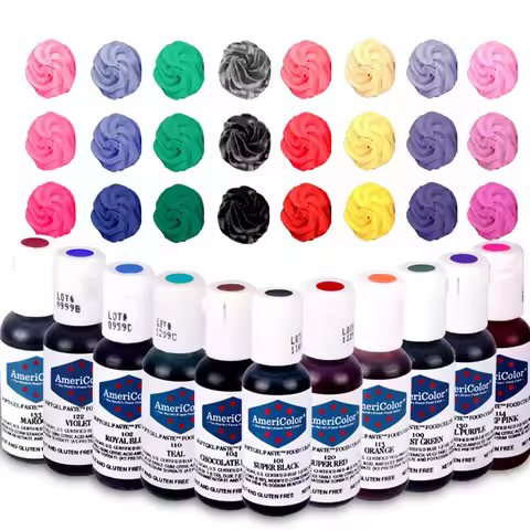 Americolor 22 colors Food Grade Dyeing Pigment Crystal Colorant Epoxy DIY Candle Soap Baking Colorin