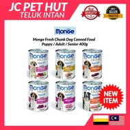 [Ready Stock/Fast Shipping] 🔥 Monge Fresh Chunk With Lamb, Chicken For Adult/Senior/Puppy Canned Dog