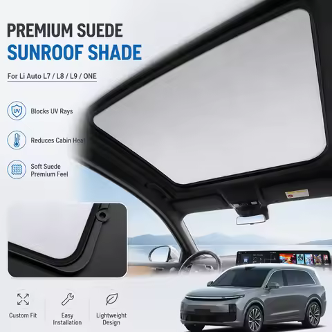 Suede Electrostatic Sunshade Sunroof Shade UV Protection Heat Insulation For Li Auto L7 L8 L9 ONE Ca