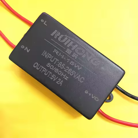AC 110V/220V To DC 5V/6V/9V/12V/15V/20V/24V 0.6A-1A/1.5A/2A Light Power Supplier Isolation Module Dr